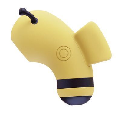 Вакуумний стимулятор із мікрострумами KISSTOY Beebe Yellow, на палець SO6550 фото