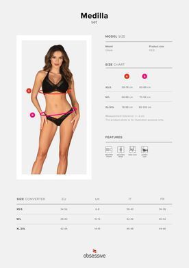 Комплект Obsessive Medilla 2-pcs set M/L SO9050 фото