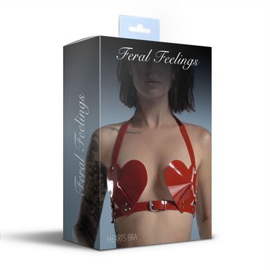 Ліф Серце Feral Feelings - Hearts Bra Red SO9311 фото