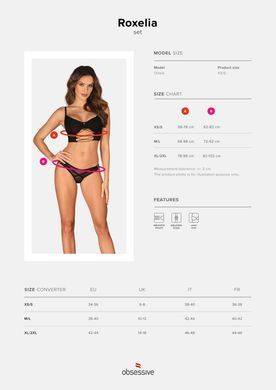 Комплект Obsessive Roxelia 2-pcs set XS/S SO9068 фото