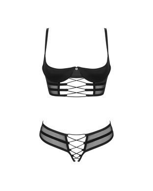 Комплект Obsessive Roxelia 2-pcs crotchless set XL/2XL SO9073 фото