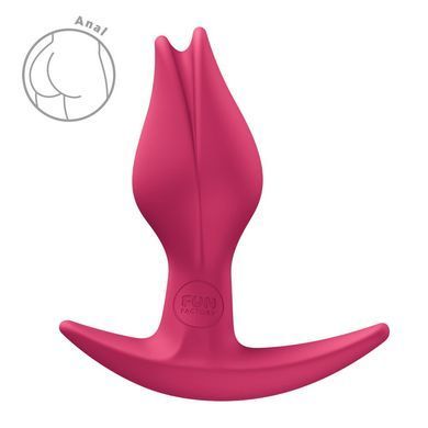 Анальна пробка Fun Factory BOOTIE FEM Raspberry, у вигляді бутона, діаметр 2,9 см, тонкий обмежувач SX3694 фото