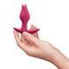 Анальна пробка Fun Factory BOOTIE FEM Raspberry, у вигляді бутона, діаметр 2,9 см, тонкий обмежувач SX3694 фото 5