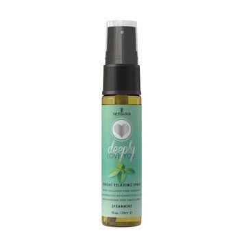 Спрей для мінету Sensuva Deeply Love You Spearmint (29 мл), для глибокого мінету SO7832 фото