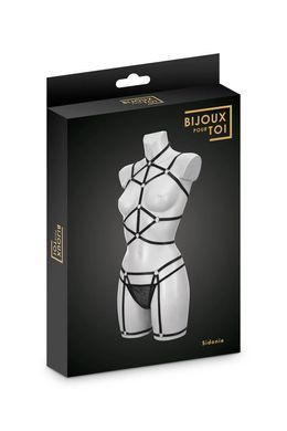 Комплект Bijoux Pour Toi - Sidonie, портупея, гартери та трусики SX3853 фото
