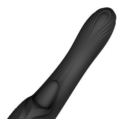 Смарт-вібратор Zalo Ares Obsidian Black, підігрів, 3 мотори, язичок для клітора, стимуляція точки G SX2694 фото