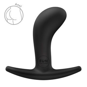 Анальна пробка Fun Factory BOOTIE S Black, діаметр 2,8 см, тонкий обмежувач SX3664 фото