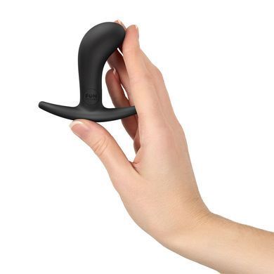Анальна пробка Fun Factory BOOTIE S Black, діаметр 2,8 см, тонкий обмежувач SX3664 фото