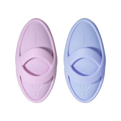 Смарт-вібратор для клітора Svakom Echo 2 Sky Blue, підігрів до 38 &deg;C, знімна насадка на палець SX2448 фото