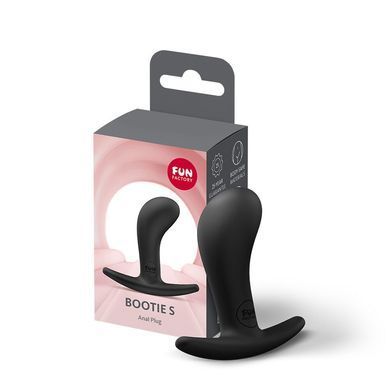 Анальна пробка Fun Factory BOOTIE S Black, діаметр 2,8 см, тонкий обмежувач SX3664 фото