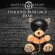 Плюшевий ведмедик HOODED Teddy Bear БДСМ у шкіряному капюшоні з повідцем, 23x16x12 см SO9815 фото 4