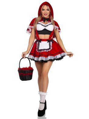 Костюм Червоної Шапочки Leg Avenue Flirty Miss Red Top and Skirt M SX2782 фото