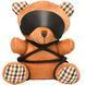 Плюшевий ведмедик ROPE Teddy Bear БДСМ у шкіряній масці та обв&rsquo;язці, 22x16x12 см SO9816 фото 1
